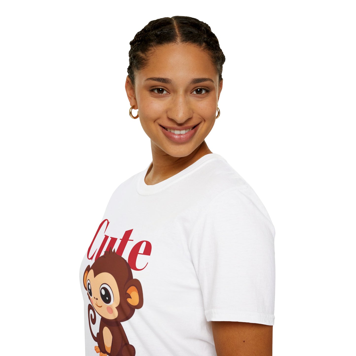 Cute Monkey Unisex T-Shirt, Animal Lover Gift, Fun Casual Wear, Kids Birthday Shirt, Playful Graphic Tee