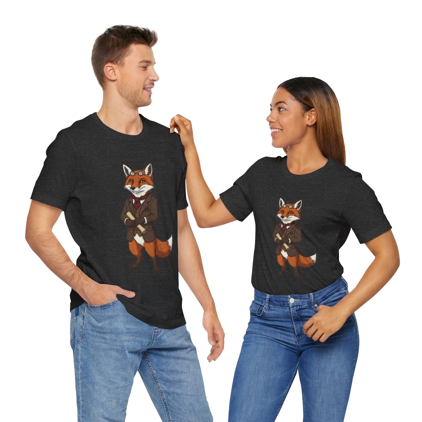 Stylish Fox Graphic Tee, Animal Lover's shirt, Fun Casual Outfit, Unique Gift for Him/Her, Quirky Fashion Statement