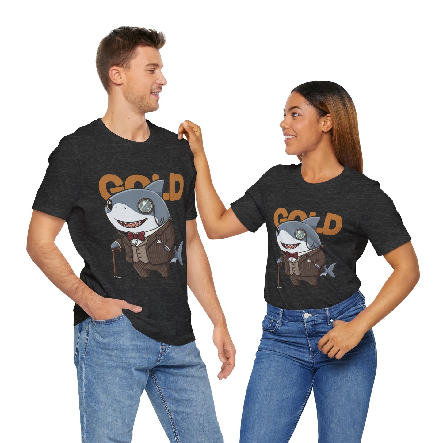 Unique Gentleman Shark Shirt | Classic 1920s Style Animal Art T-Shirt - Unisex Tee, Gift for Shark Lovers, Casual Outfit