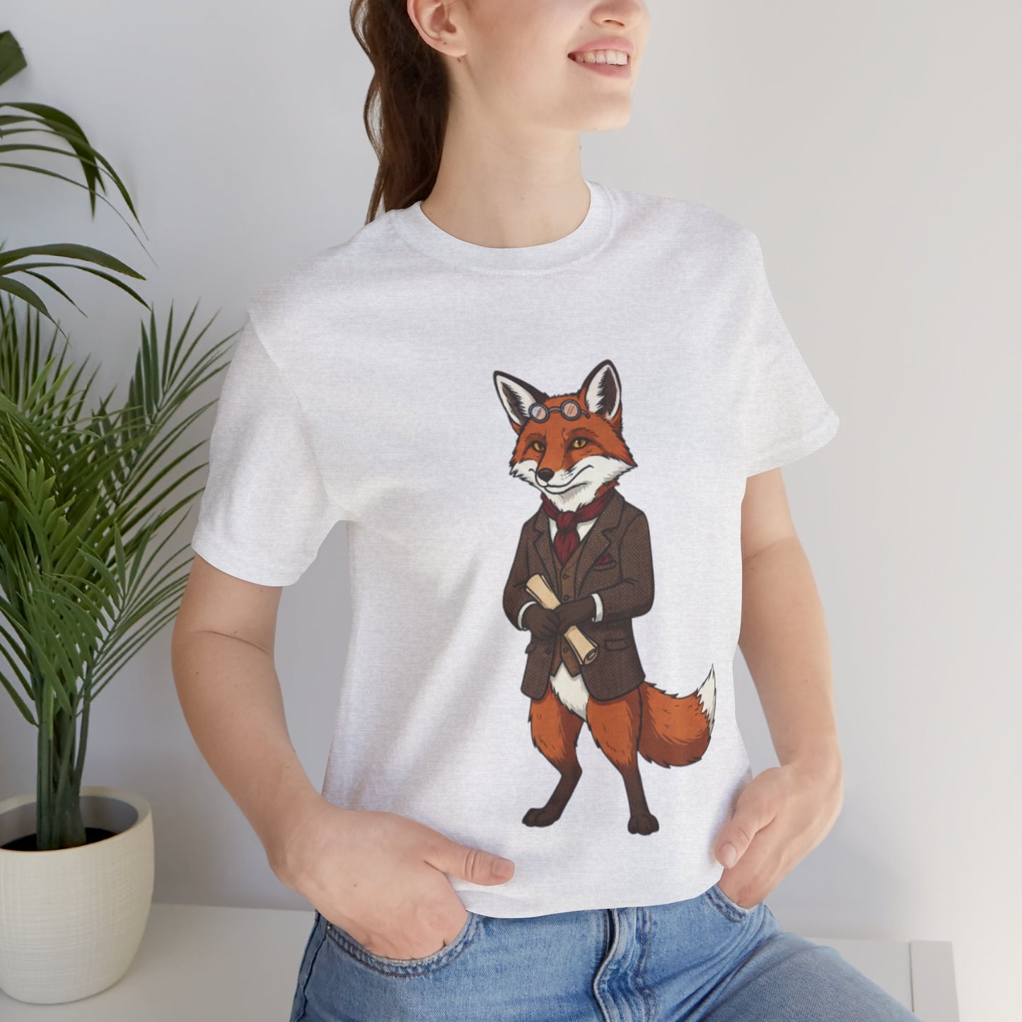 Stylish Fox Graphic Tee, Animal Lover's shirt, Fun Casual Outfit, Unique Gift for Him/Her, Quirky Fashion Statement