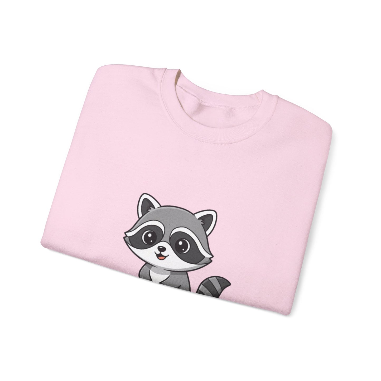 Cute Raccoon Crewneck Sweatshirt, Cozy Unisex Pullover, Animal Lover Gift, Soft Fall Graphic Sweatshirt