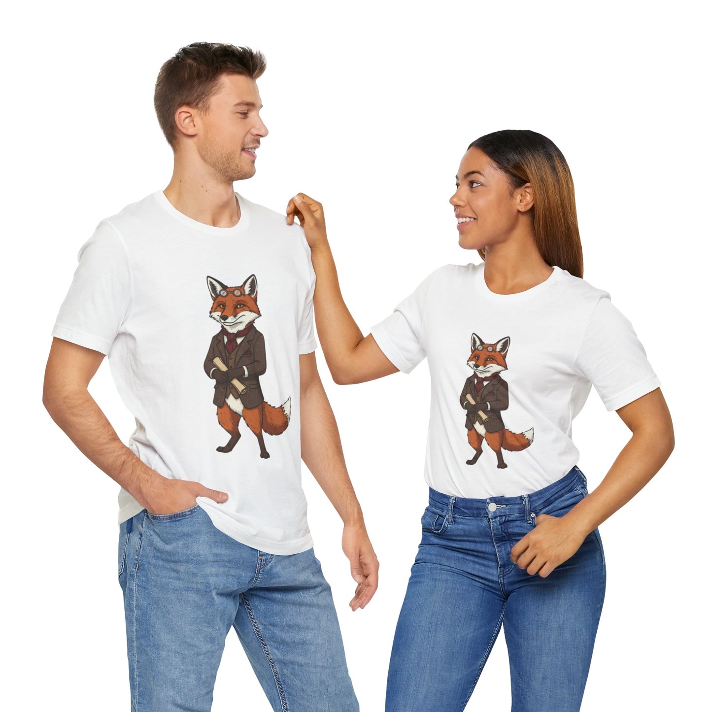 Stylish Fox Graphic Tee, Animal Lover's shirt, Fun Casual Outfit, Unique Gift for Him/Her, Quirky Fashion Statement