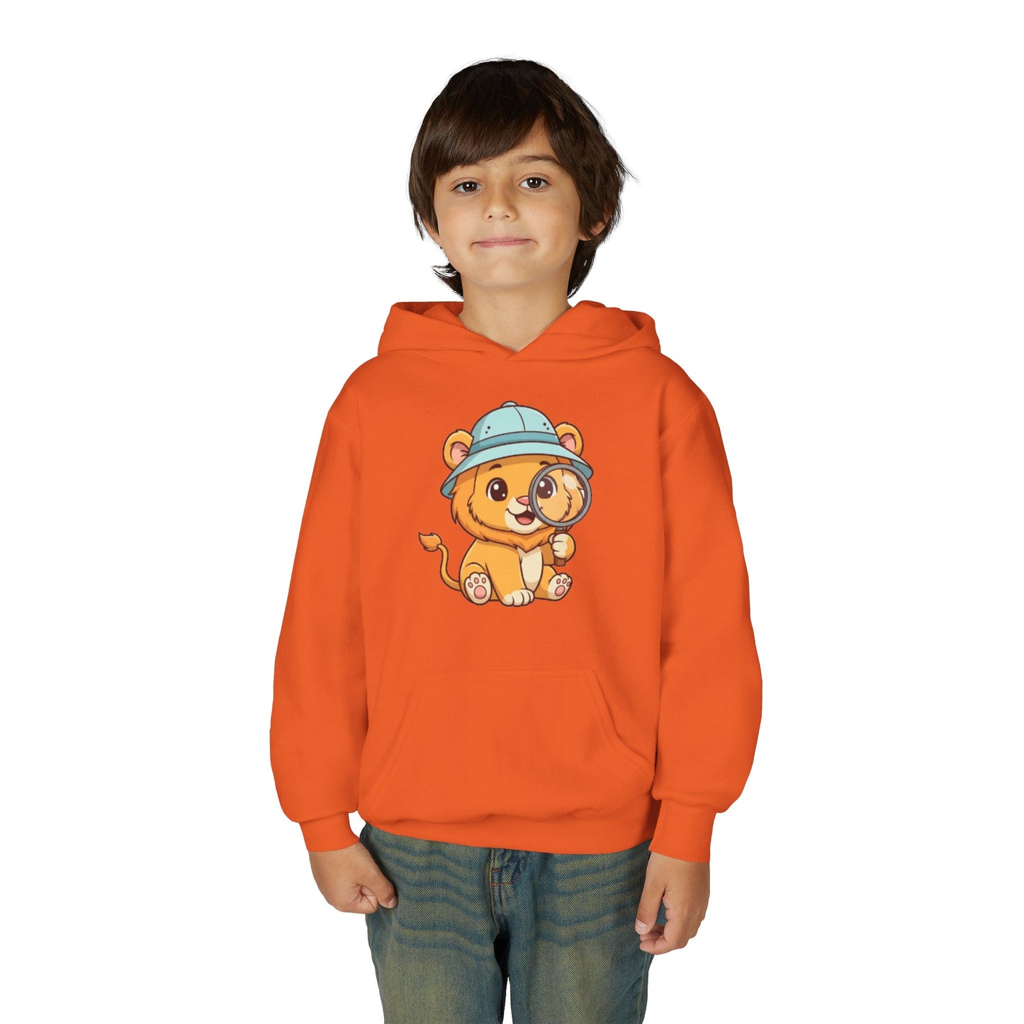Cute Lion Explorer Youth Sweatshirt