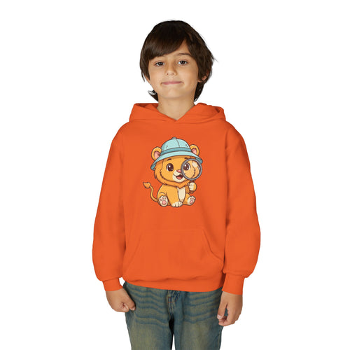 Cute Lion Explorer Youth Sweatshirt