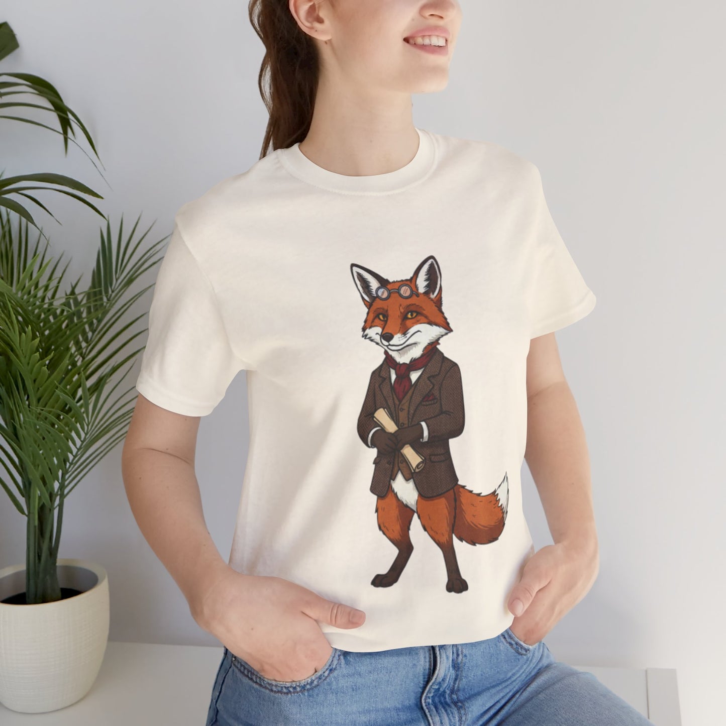 Stylish Fox Graphic Tee, Animal Lover's shirt, Fun Casual Outfit, Unique Gift for Him/Her, Quirky Fashion Statement
