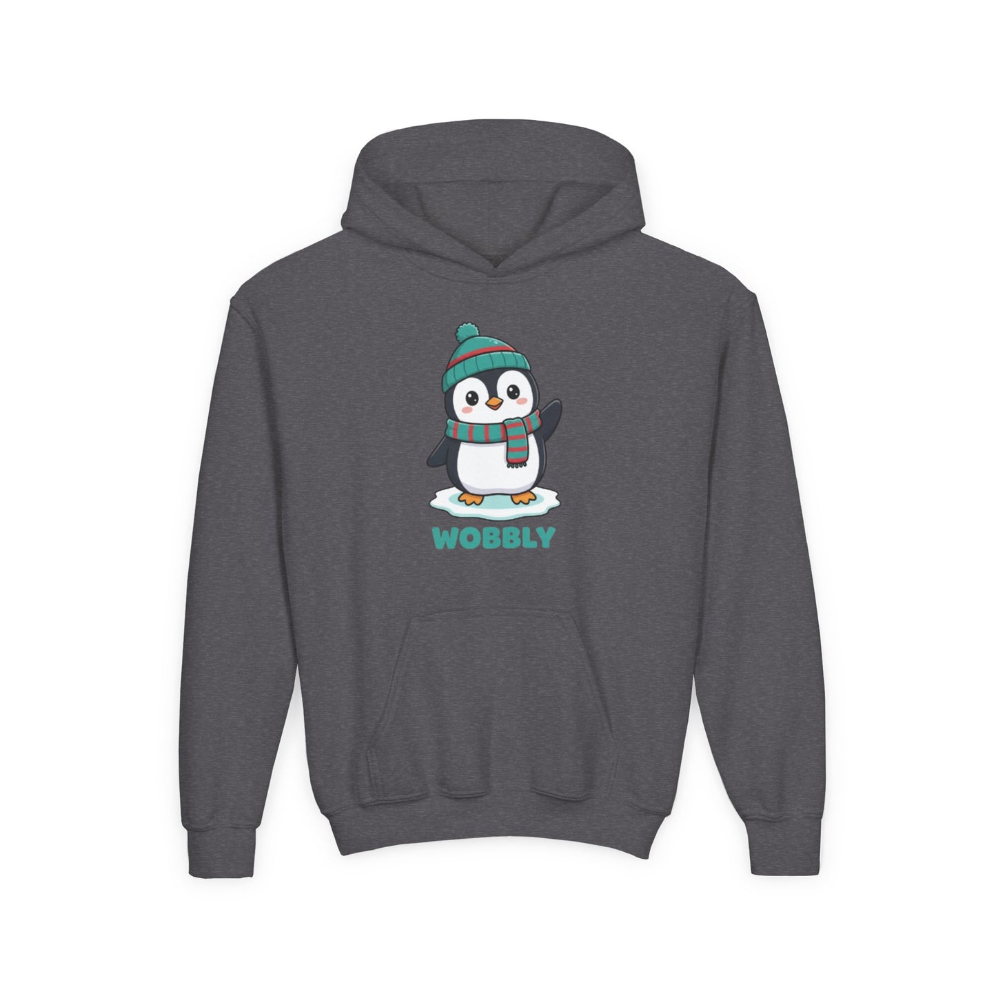 Wobbly Penguin Youth Hoodie