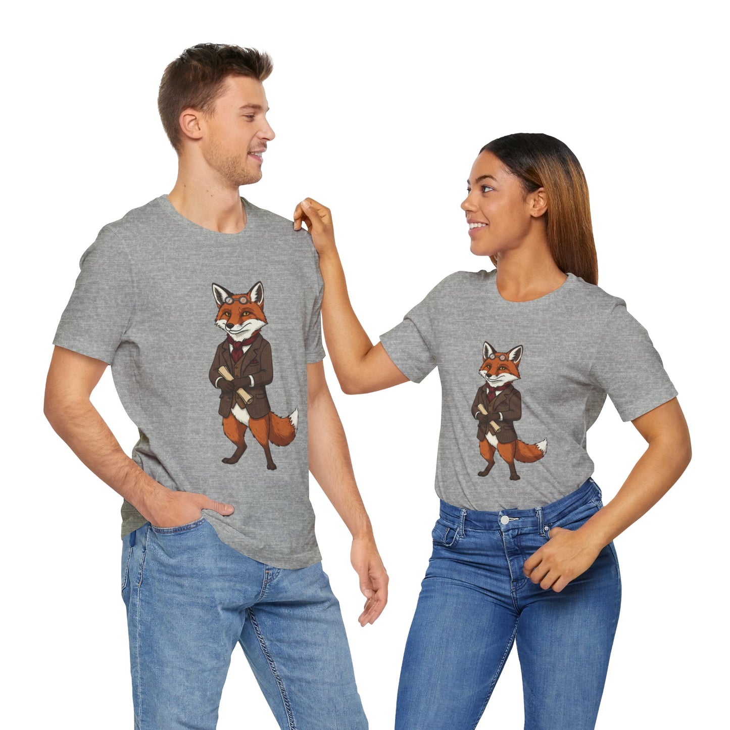 Stylish Fox Graphic Tee, Animal Lover's shirt, Fun Casual Outfit, Unique Gift for Him/Her, Quirky Fashion Statement