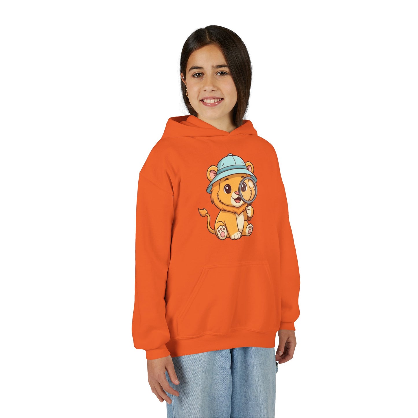 Cute Lion Explorer Youth Sweatshirt