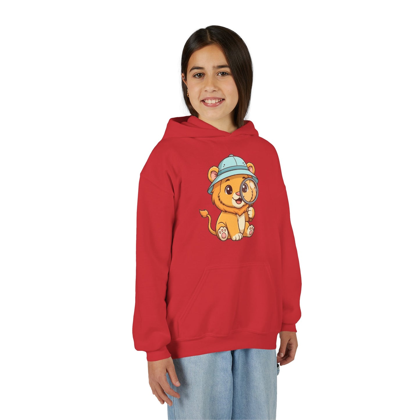 Cute Lion Explorer Youth Sweatshirt