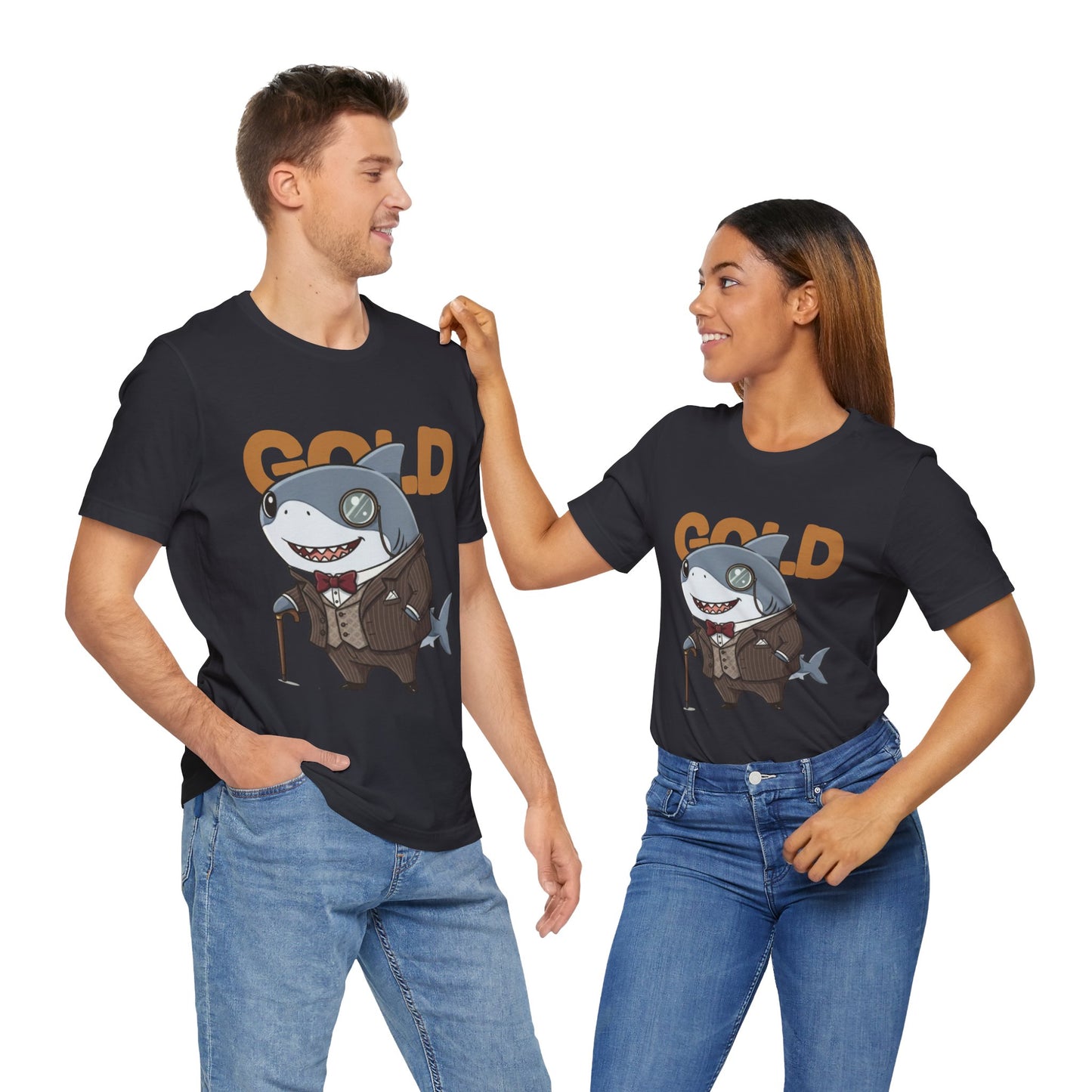 Unique Gentleman Shark Shirt | Classic 1920s Style Animal Art T-Shirt - Unisex Tee, Gift for Shark Lovers, Casual Outfit