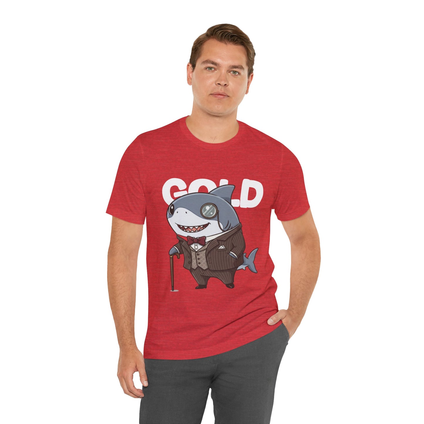 Unique Gentleman Shark Shirt | Classic 1920s Style Animal Art T-Shirt - Unisex Tee, Gift for Shark Lovers, Casual Outfit
