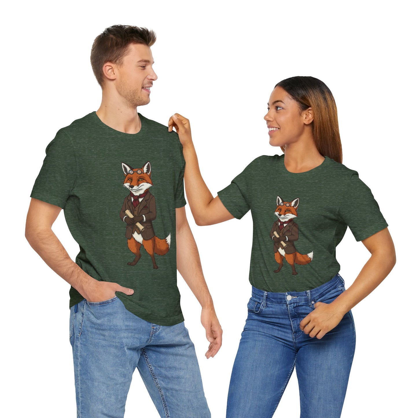 Stylish Fox Graphic Tee, Animal Lover's shirt, Fun Casual Outfit, Unique Gift for Him/Her, Quirky Fashion Statement