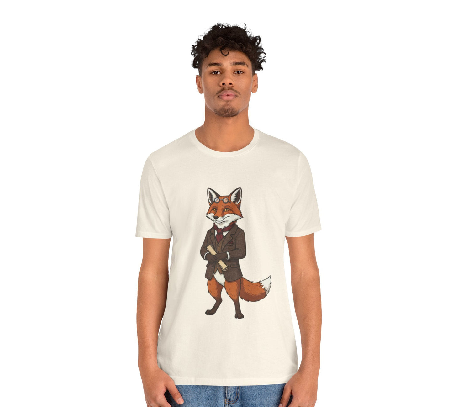 Stylish Fox Graphic Tee, Animal Lover's shirt, Fun Casual Outfit, Unique Gift for Him/Her, Quirky Fashion Statement