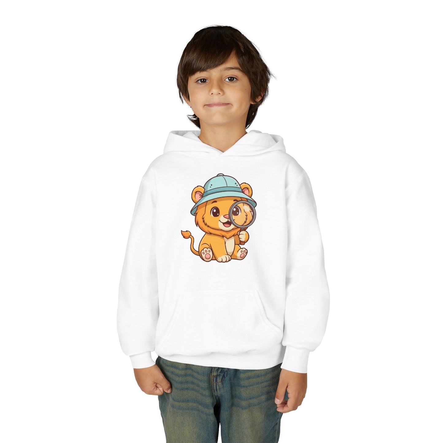 Cute Lion Explorer Youth Sweatshirt