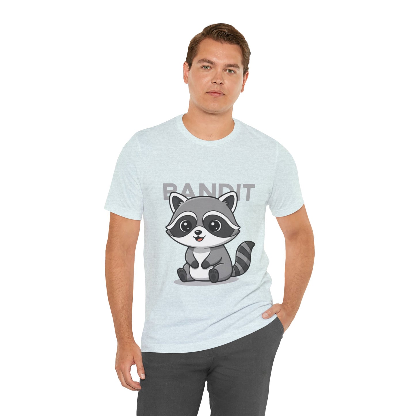 Cute Raccoon Bandit Tee - Fun Gift for Animal Lovers, Kids, Eco-Friendly Shirt, Casual Wear, Birthday, Nature Enthusiasts