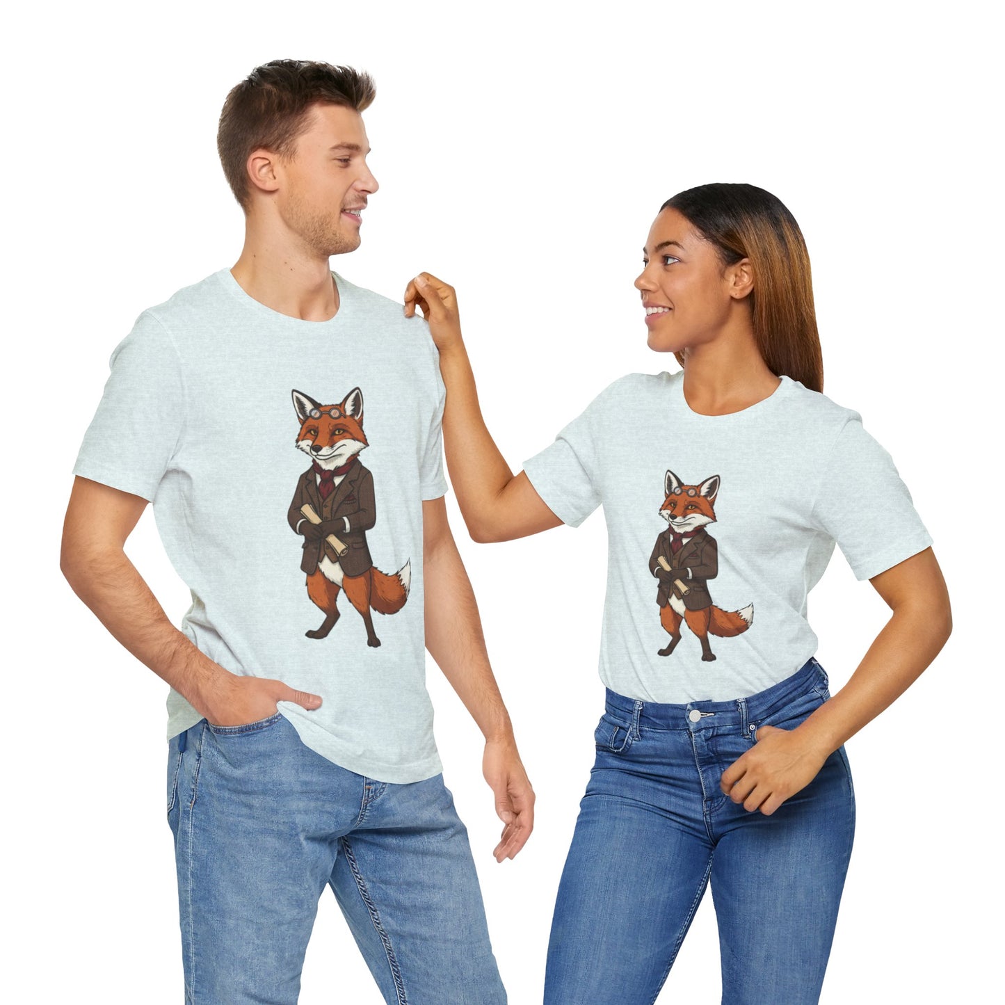 Stylish Fox Graphic Tee, Animal Lover's shirt, Fun Casual Outfit, Unique Gift for Him/Her, Quirky Fashion Statement