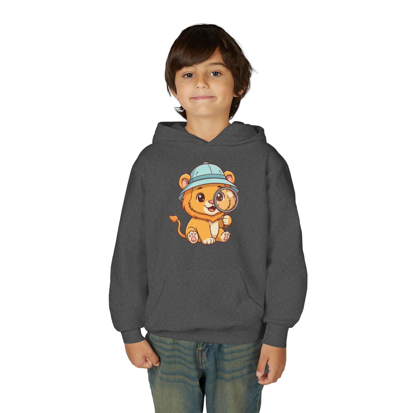 Cute Lion Explorer Youth Sweatshirt