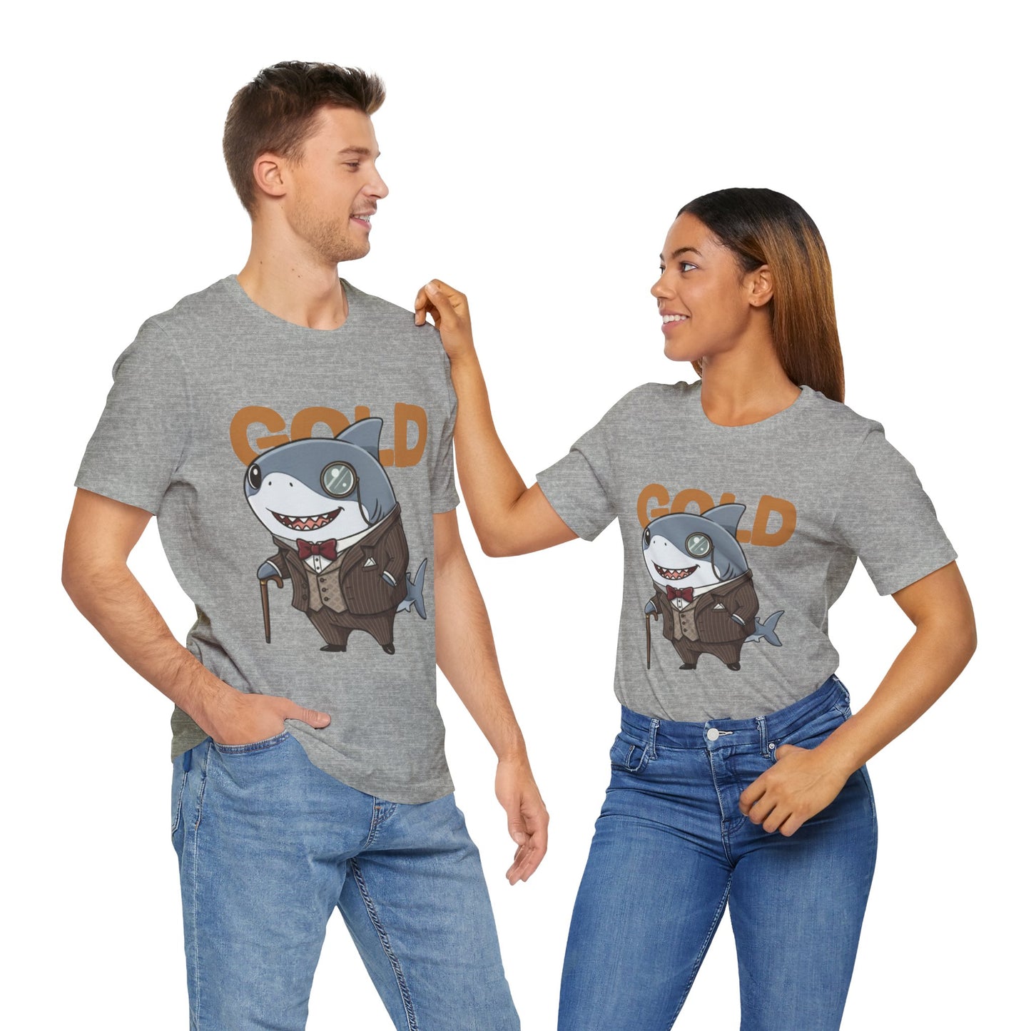 Unique Gentleman Shark Shirt | Classic 1920s Style Animal Art T-Shirt - Unisex Tee, Gift for Shark Lovers, Casual Outfit