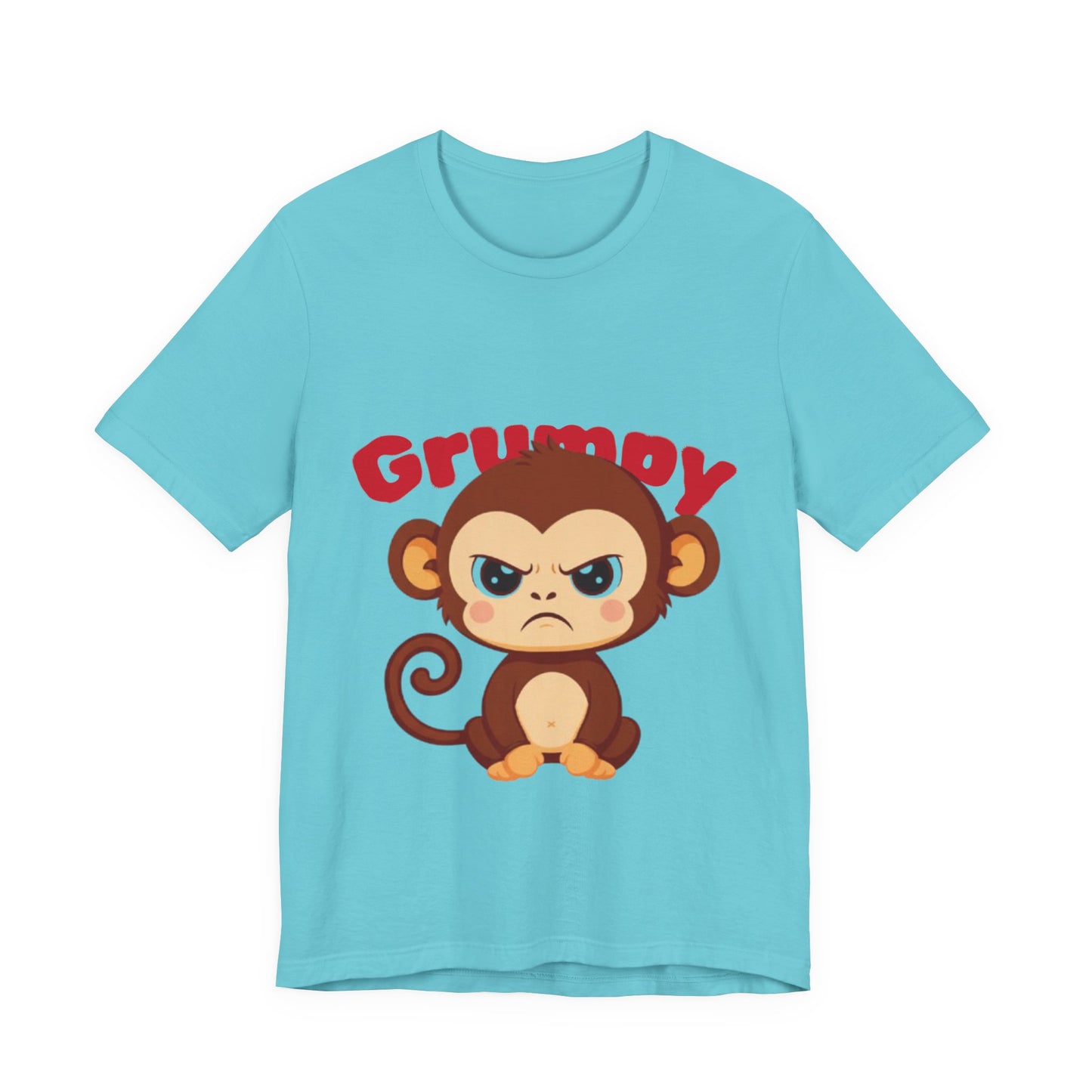 Grumpy Monkey T-Shirt | Fun Unisex Tee for Animal Lovers, Gifts for Kids, Birthday Apparel, Cute Casual Wear, Monkey Lover Gift