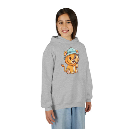 Cute Lion Explorer Youth Sweatshirt