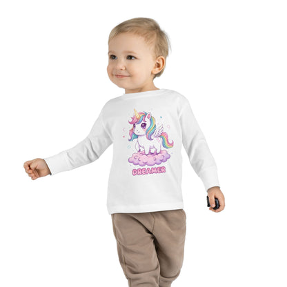 Unicorn Dreamer Toddler Long Sleeve Tee