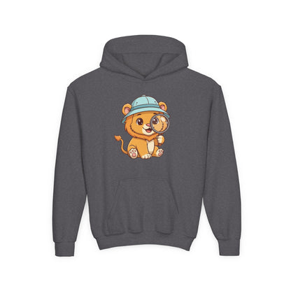 Cute Lion Explorer Youth Sweatshirt