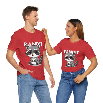 Cute Raccoon Bandit Tee - Fun Gift for Animal Lovers, Kids, Eco-Friendly Shirt, Casual Wear, Birthday, Nature Enthusiasts