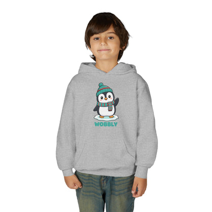 Wobbly Penguin Youth Hoodie