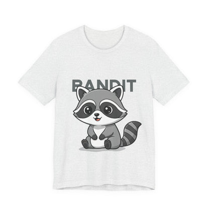 Cute Raccoon Bandit Tee - Fun Gift for Animal Lovers, Kids, Eco-Friendly Shirt, Casual Wear, Birthday, Nature Enthusiasts