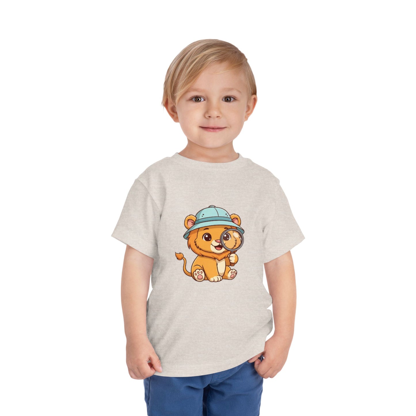 Adventure Lion Toddler Tee - Cute Animal Design for Playful Kids