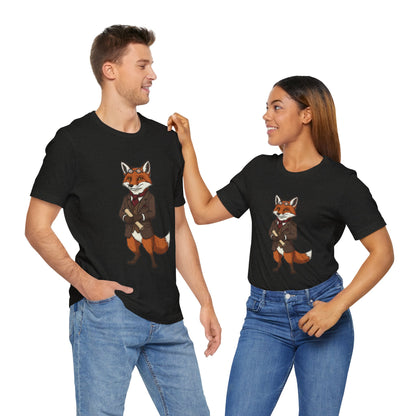 Stylish Fox Graphic Tee, Animal Lover's shirt, Fun Casual Outfit, Unique Gift for Him/Her, Quirky Fashion Statement