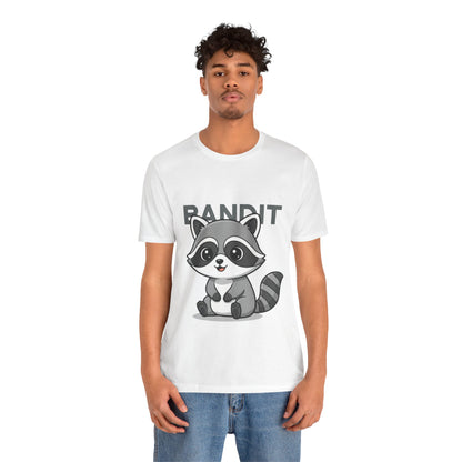 Cute Raccoon Bandit Tee - Fun Gift for Animal Lovers, Kids, Eco-Friendly Shirt, Casual Wear, Birthday, Nature Enthusiasts