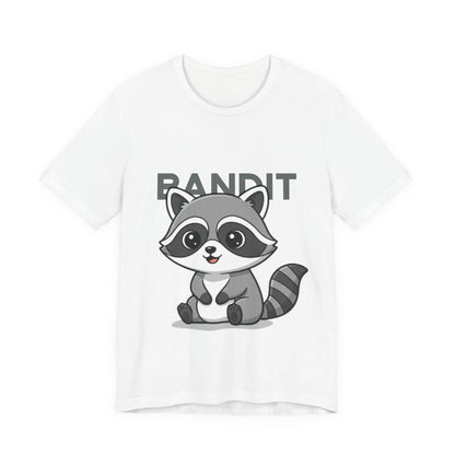 Cute Raccoon Bandit Tee - Fun Gift for Animal Lovers, Kids, Eco-Friendly Shirt, Casual Wear, Birthday, Nature Enthusiasts