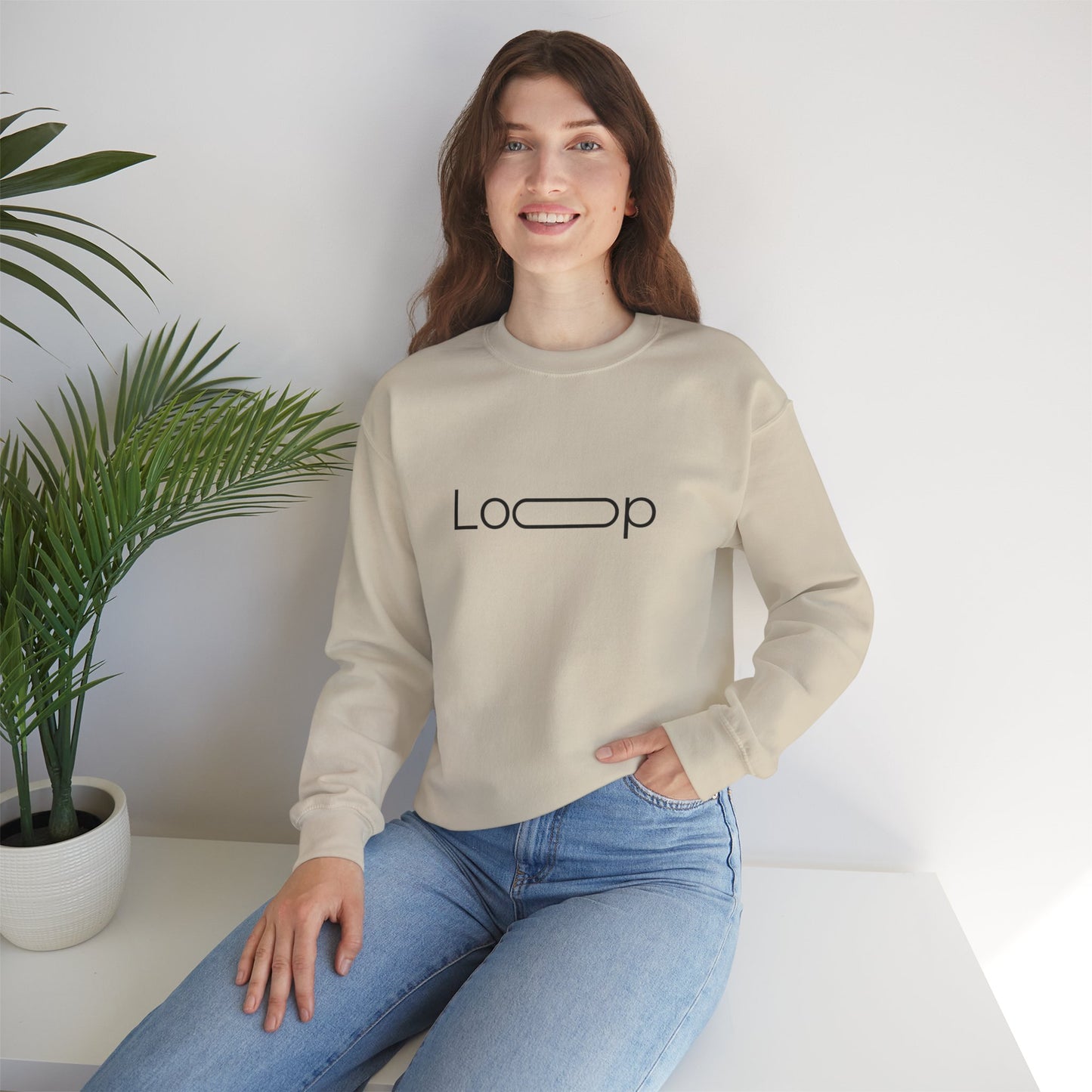 Loop Graphic Unisex Crewneck Sweatshirt - Cozy Casual Wear