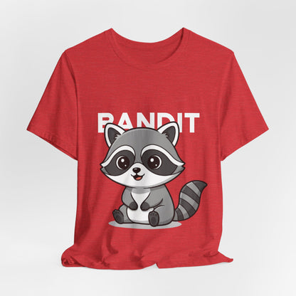 Cute Raccoon Bandit Tee - Fun Gift for Animal Lovers, Kids, Eco-Friendly Shirt, Casual Wear, Birthday, Nature Enthusiasts