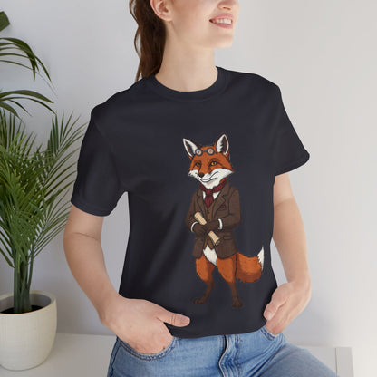 Stylish Fox Graphic Tee, Animal Lover's shirt, Fun Casual Outfit, Unique Gift for Him/Her, Quirky Fashion Statement