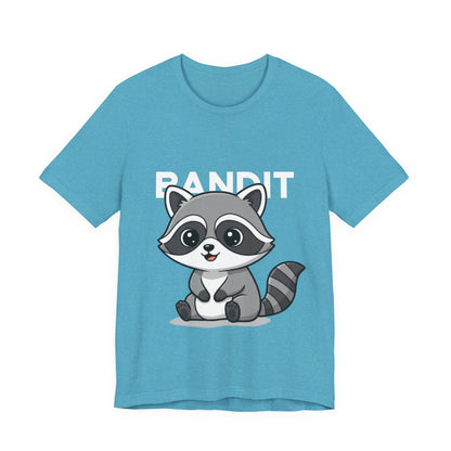 Cute Raccoon Bandit Tee - Fun Gift for Animal Lovers, Kids, Eco-Friendly Shirt, Casual Wear, Birthday, Nature Enthusiasts
