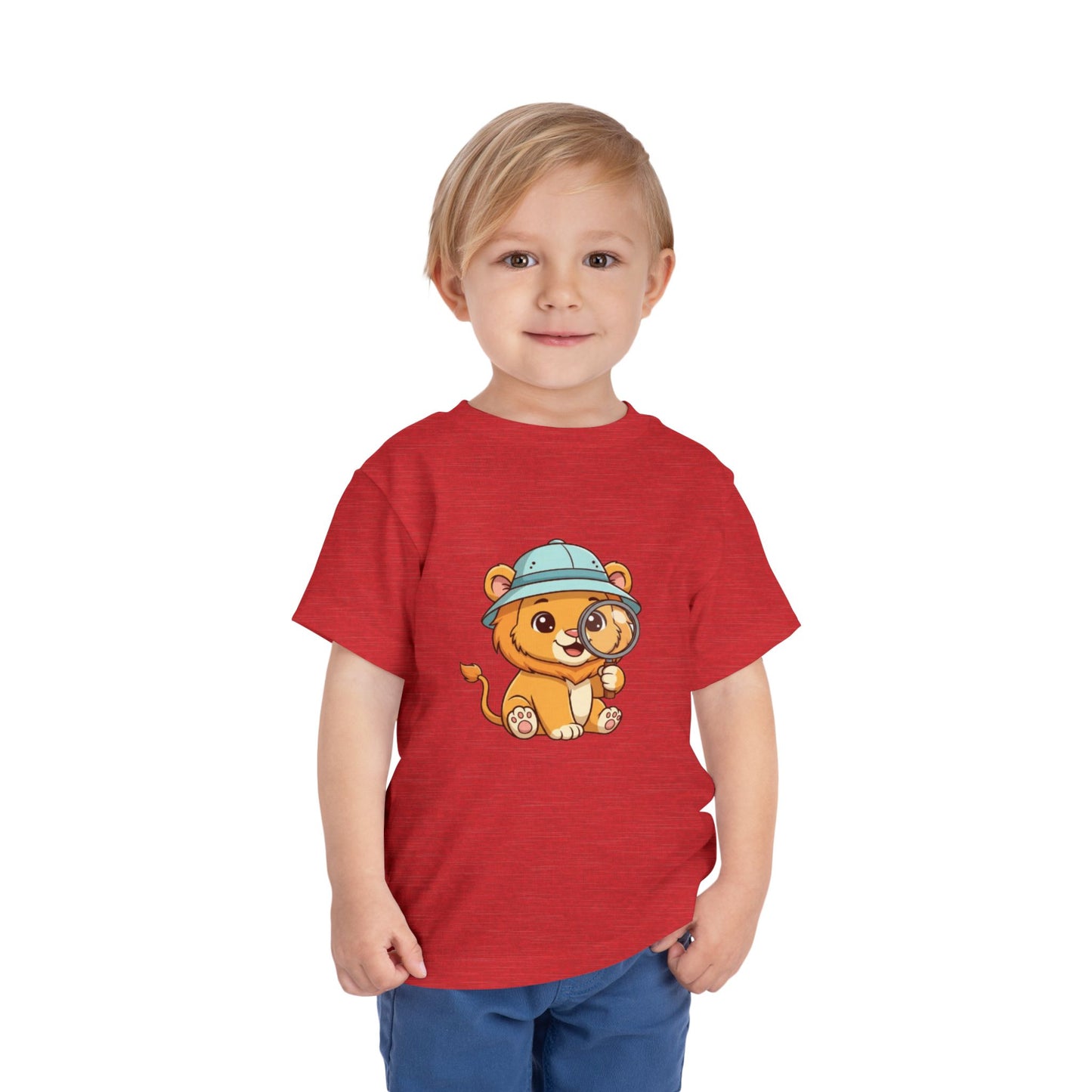 Adventure Lion Toddler Tee - Cute Animal Design for Playful Kids