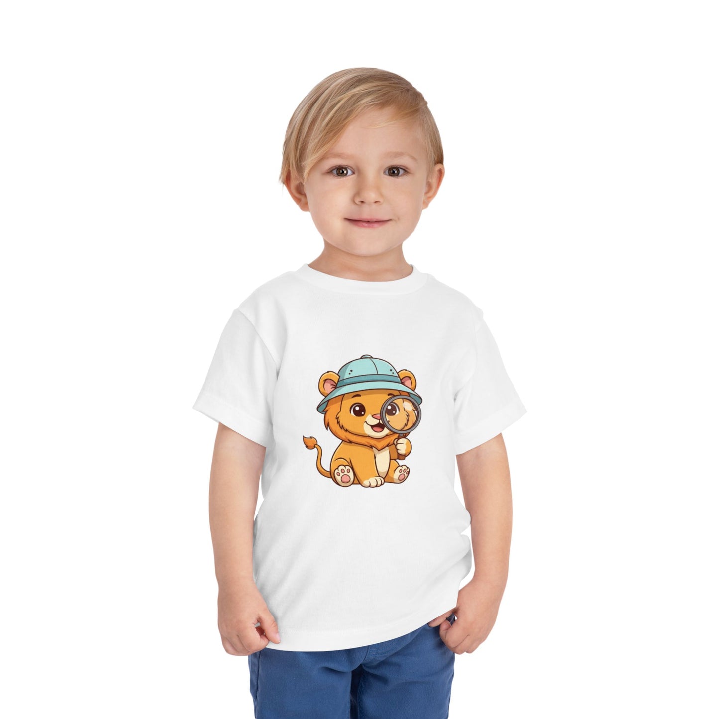 Adventure Lion Toddler Tee - Cute Animal Design for Playful Kids
