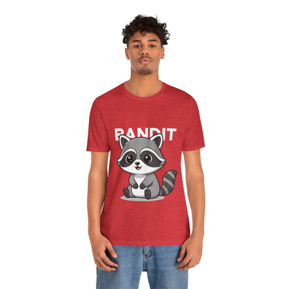 Cute Raccoon Bandit Tee - Fun Gift for Animal Lovers, Kids, Eco-Friendly Shirt, Casual Wear, Birthday, Nature Enthusiasts