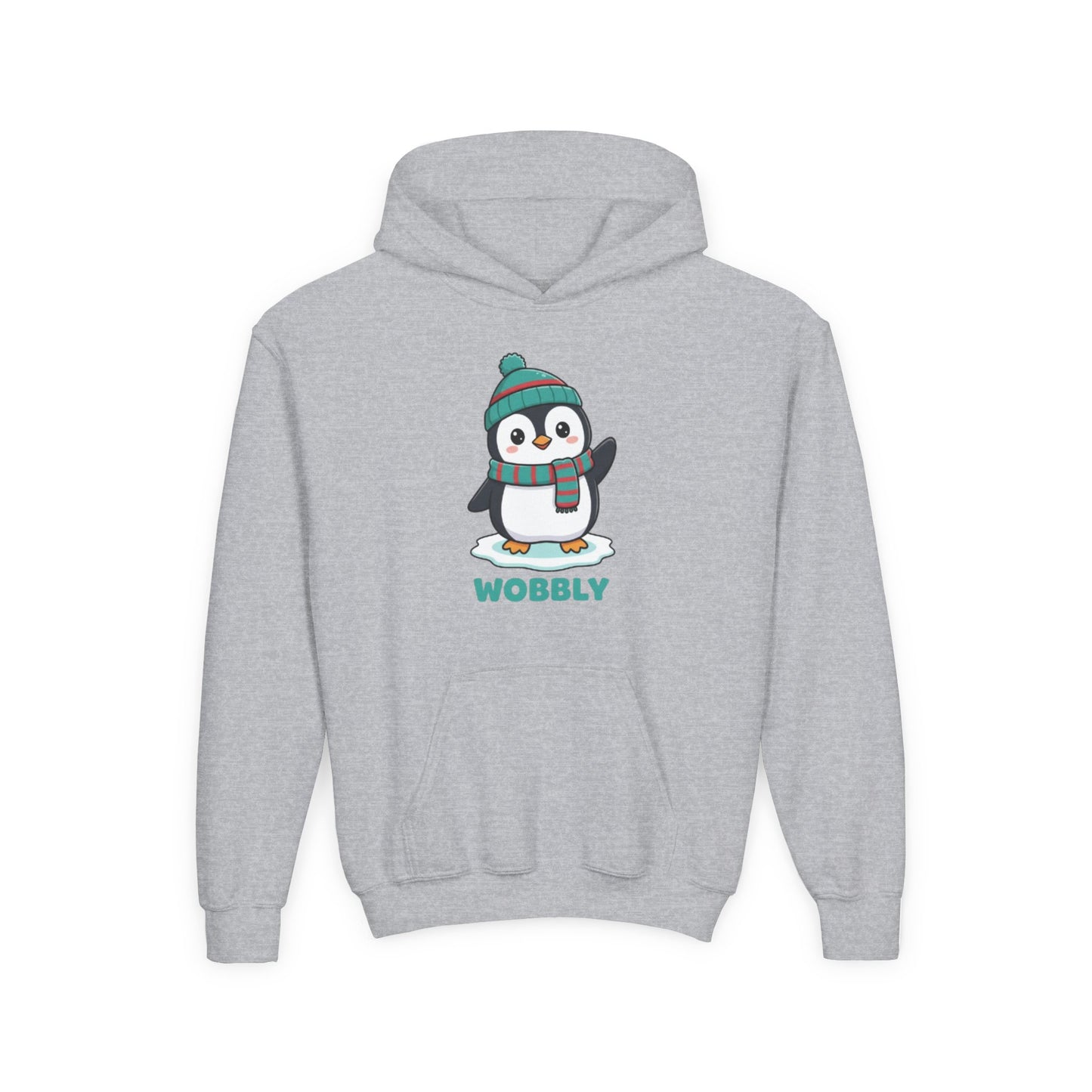 Wobbly Penguin Youth Hoodie