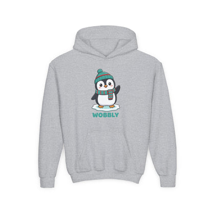 Wobbly Penguin Youth Hoodie