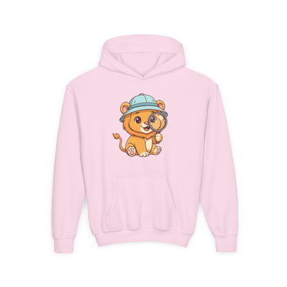 Cute Lion Explorer Youth Sweatshirt