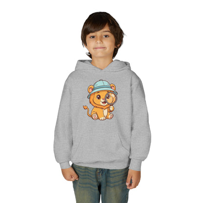 Cute Lion Explorer Youth Sweatshirt