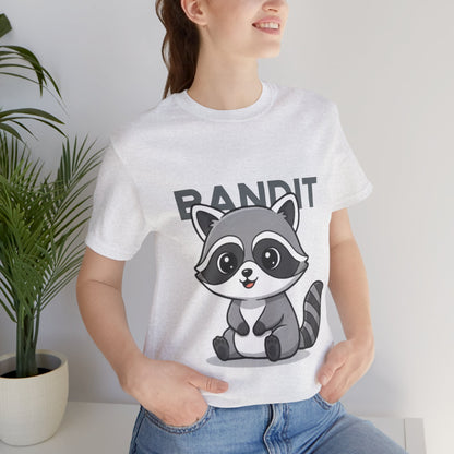 Cute Raccoon Bandit Tee - Fun Gift for Animal Lovers, Kids, Eco-Friendly Shirt, Casual Wear, Birthday, Nature Enthusiasts