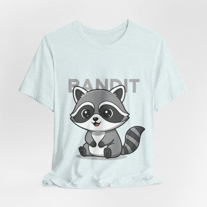 Cute Raccoon Bandit Tee - Fun Gift for Animal Lovers, Kids, Eco-Friendly Shirt, Casual Wear, Birthday, Nature Enthusiasts