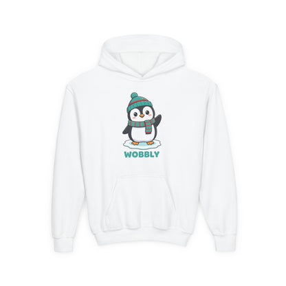 Wobbly Penguin Youth Hoodie