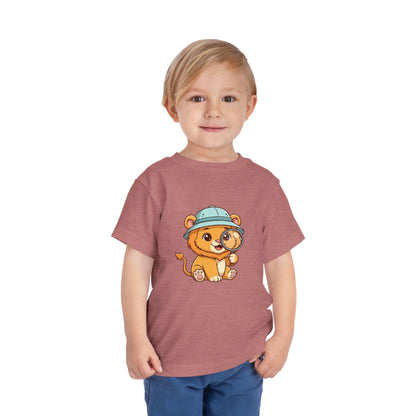 Adventure Lion Toddler Tee - Cute Animal Design for Playful Kids