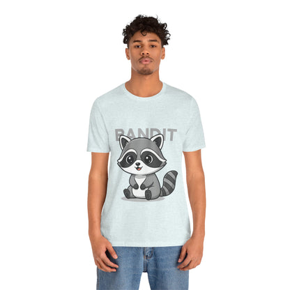 Cute Raccoon Bandit Tee - Fun Gift for Animal Lovers, Kids, Eco-Friendly Shirt, Casual Wear, Birthday, Nature Enthusiasts