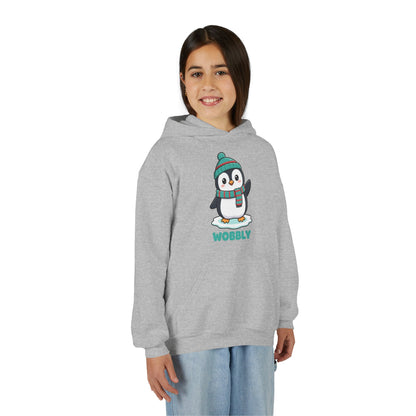 Wobbly Penguin Youth Hoodie